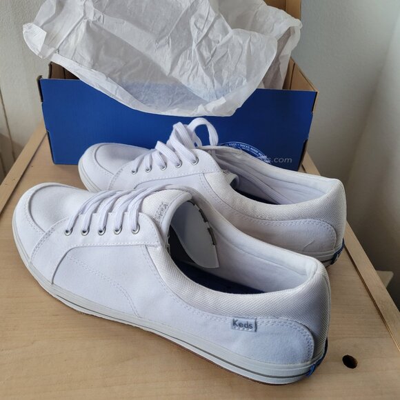Keds Shoes - KEDS Women’s Ortholite Comfort Memory Foam White Sneaker (Size: 10M)